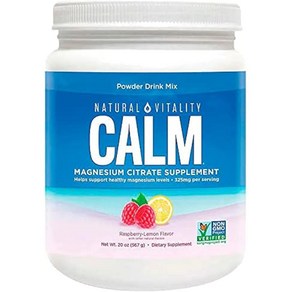 내츄럴바이탈리티 캄 마그네슘 시트르산 파우더 325mg 567g Natual Vitality Calm Magnesium, 1개