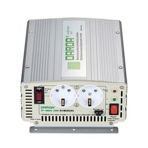 DARDA 차량용 유사계단파 인버터 DP-1000AQ 배터리 DC 12V 1200W 1.2kw 다르다 피앤케이하이테크 1.2k 국산정품 자동차용 안전인증, DP1000AQ, 혼합색상, 1개