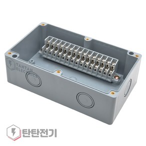 FIBOX 플라스틱 핀박스 FI-15 PIN(Blue)-N 터미널 조인트 단자 제어 박스, 1개