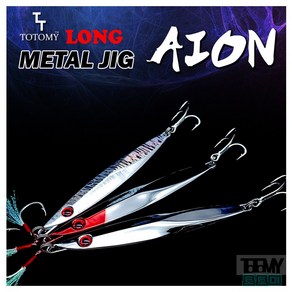 토토미 AION 아이온 메탈지그 80G 100G 120G 롱 메탈지그 대삼치 부시리 전용, 120g 3번-올크롬, 1개