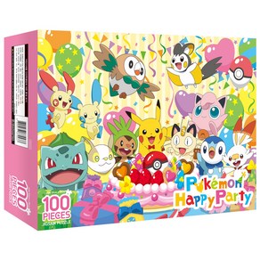 포켓몬스터 직소퍼즐 100조각 포켓몬 해피 파티(예림당), One colo  One Size