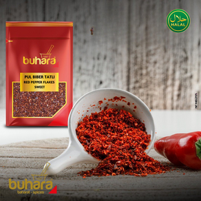 Buhaa Sweet Red Peppe Flakes Tukish Seasoning 부하라 달콤한 고추 플레이크 프리미엄 터키 시즈닝, 1개, 50g