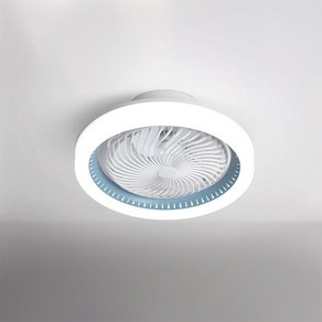 서큘라이트 실링팬 천장형 360도회전 72W 저소음 led 공기순환 7엽날개, 화이트블루