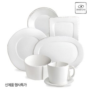 버지니아까사 네츄럴 감성 라스트라 40% 행사전 신상입고, 006.V_CASA 라스트라 화이트 스프접시 22cm/선택, 1개