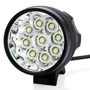 9LED 자전거 헤드라이트 고출력 9T6 야간 라이딩 충전 밝은 산악 악세사리, 05 Blue4battey, 1개