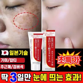 [일본 피부과 전용] 1/1+1/2+2 기미크림 잡티 주근깨 검버섯 제거 크림 얼굴 멜라논크림 멜라토닝 크림 색소침착 미백 들깨기미 크림 반점 피부개선, 1개, 38g