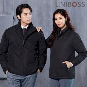 UBS 2211 유니보스 추동 패딩 점퍼 3 in 1 내피 조끼 블랙 S~4XL 일상 사무 근무 작업복 남여공용, 03_추동점퍼 UBS-2211_블랙_L, 1개