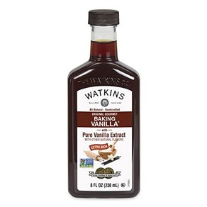 Watkins All Natual Oiginal Goumet Baking Vanill Watkins 순수 추출물 함유 올 내추럴 오리지널 고메 베이킹 바닐라 8 fl. 온스, 1개, 236ml