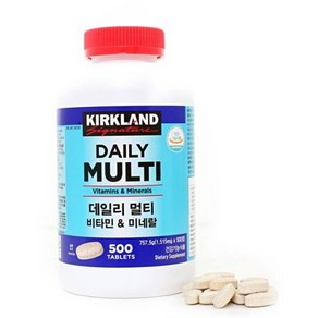 커클랜드시그니춰 데일리 멀티비타민1 515mg x 500정 코스트코 대용량 영양제, 1개