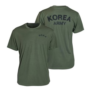 로카 반팔 티셔츠 ROKA 로카티 코리아아미 운동복 헬스 머슬핏 카키