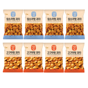 청우 참소라형 옛날과자 120gx4개+청우 고구마형 옛날과자 120gx4개, 120g, 4개