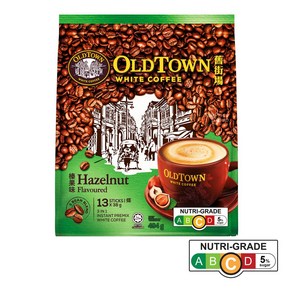 올드타운 헤이즐넛 화이트 커피 Oldtown 말레이시아 커피, 1개, 13개입, 38g