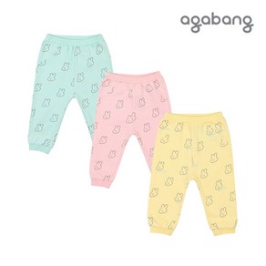 아가방 나나래빗9부바지 PINK YELLOW GREEN 01Q152005