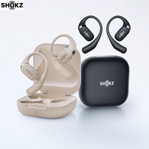 [ XC샵 ] 샥즈 오픈핏 SHOKZ OpenFit 무선 블루투스 이어폰 T910 IP54방수 초경량, BLACK