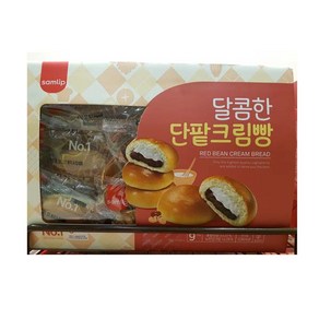 삼립 달콤한 단팥 크림빵 90g, 810g, 9개