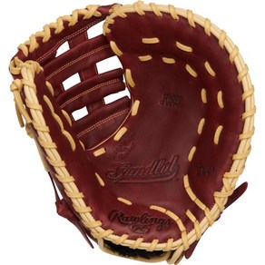 롤링스 샌들롯 야구 글러브 시리즈 멀티 스타일, Fist Base Mitt, Right Hand Thow, 12.5 inch - H Web - Bugundy