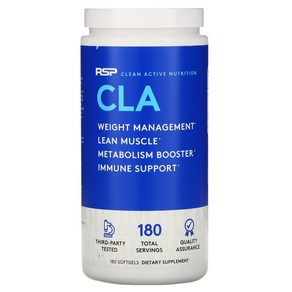 RSP Nutrition CLA 체중 관리 소프트젤 180정