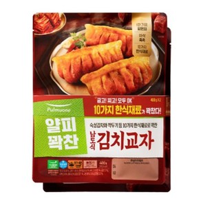 풀무원 얄피꽉찬교자 남도식김치, 2개, 400g