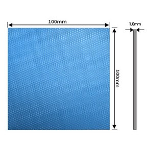 [티테크놀로지] 울트라 써멀패드 13W 1.0mm 쿨링패드 [T-13W10]