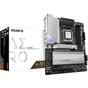 기가바이트 B650 AERO G AM5 LGA 1718 AMD ATX 5년 보증 DDR5 PCIe 5.0 M.2 USB 3.2 Gen2X2 타입C WiFi 6E 인텔 2.5Gb, 1개