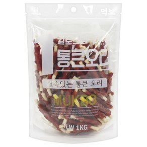 먹보 통큰치킨 오리가슴살1kg 대용량간식, 1개