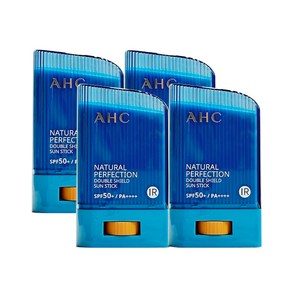 2024년 12월 제조 [22g기준] AHC 내추럴 퍼펙션 더블 쉴드 선스틱 SPF50+/PA++++ (파랑) / 워터푸르푸/ 쿨링 선스틱/ 혼합자차/ 서핑용 선스틱/ 골프용, 88g, 1개