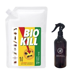 [BioKill 비오킬 1L 리필 + 분무기 500ml 증정] 비오킬