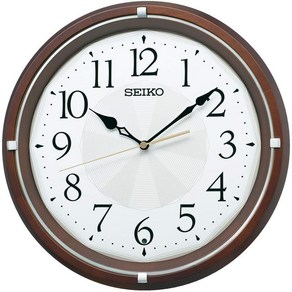 SEIKO 세이코 KX265B [ 전파식 벽시계 무음초침 야간초침정지 기능 탑재], 단일