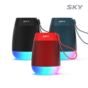 스카이 붐 네온 N1 5W LED 블루투스 5.3 스피커 SKY-BN1, 블랙