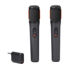 JBL PatyBox Wieless Mic 2개 세트/2.4 GHz 무선 방식 디지털/단일 지향성 다이나믹 마이크/유효 거리 최대 30 m/블랙 JBLPBWIRELESSMIC, 자세한 내용은 참조, 자세한 내용은 참조