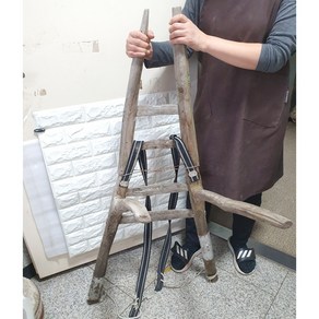 다리 때운 124cm 옛날 지게 나무지게 전통지게 민속품 전통소품, 1개