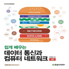 새책 스테이책터 [쉽게 배우는 데이터 통신과 컴퓨터 네트워크] 3판 IT Cookbook 한빛 교재 시리즈 한빛아카데미(, 쉽게 배우는 데이터 통신과 컴퓨터 네트워크