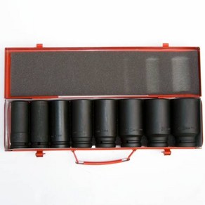 지니어스 MM 임팩트소켓세트(롱-자동차용) M-608M4 3/4(8pcs), 1개