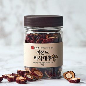 아몬드 바삭대추 70g 유기농 친환경 슬라이스, 5개