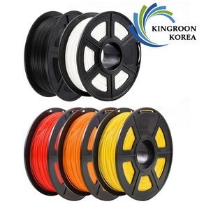 킹룬 공식 고품질 PLA 1.75mm 필라멘트 1kg, PLA 일반_블랙