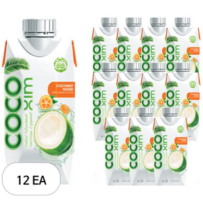 코코씸 코코넛 워터 시트러스, 330ml, 12개