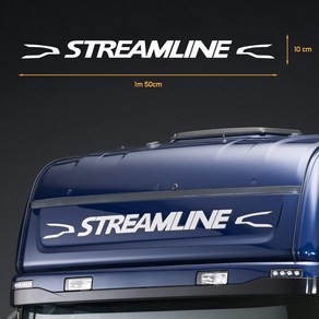 스카니아 대형트럭 스트림라인 STREAMLINE 데칼 스티커, 1개, 실버