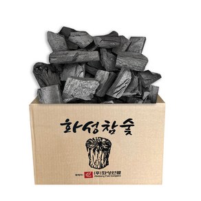 화성 프리미엄 참숯 10kg 화로 숯 연료 구이용숯 캠핑숯 바베큐숯