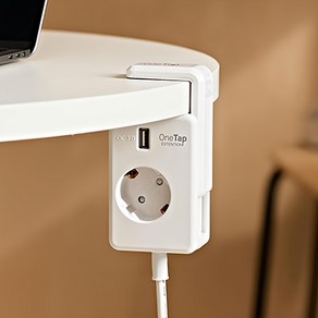 원탭 테이블에 걸어쓰는 충전기 USB 고속충전 멀티탭, 1.5m, 1개