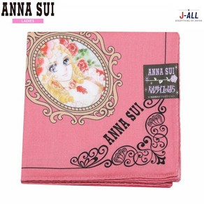 안나수이 손수건 ANNA SUI 베르사유의 장미 콜라보 프린트 코튼 핑크