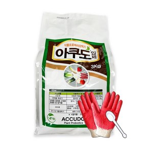 FMC 코리아 아쿠도 3kg 뿌리발근 작물생장용 스트레스 경감 토양개량제, 3L, 1개