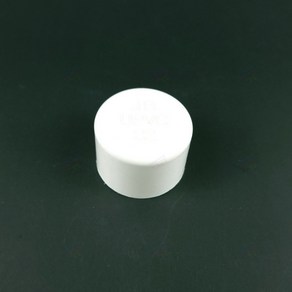 파이프 마개 원형캡 배관 PVC 앤드캡 20mm 화이트 1P, 1개