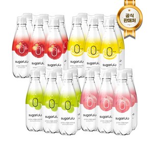 [인테이크] 슈가로로 스파클링 복숭아+레몬사이다+샤인머스캣+사과 24개, 350ml