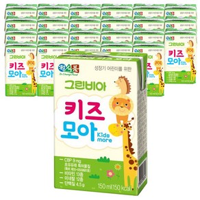 24팩 그린비아 정식품 그린비아 키즈모아 150ml / 어린이음료 신제품, 24개