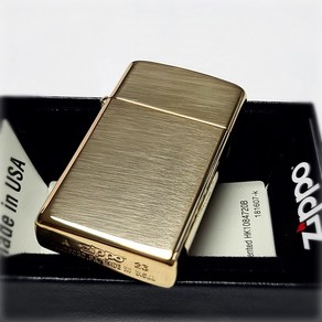 정품 지포라이터 SLIM BRASS WO/SB(슬림형 유광 1654B) 지포 라이타 zippo 지프라이터 지퍼라이터