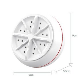 USB 회전 터빈 미니 세탁기 휴대용 세탁기 양말 속옷 세탁 접시 여행 가정 출장용, 1) White, 1) White