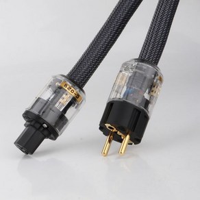 하이 엔드 4 스퀘어 하이파이 오디오 EU/US 전원 코드 순수 구리 케이블, [04] AU Powe plug, [01] 0.5m