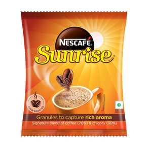 인도 NESCAFE SUNRISE 인스턴트 커피파우더 커피-치커리 믹스 풍부한 맛과 향 50 g, 수량, 50g, 1개