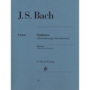 Bach - Sinfonias BWV 787-801 (Thee Pat Inventions) 바흐 - 신포니아 (3성 인벤션) 헨레 피아노 악보 [HN592] Henle