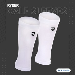 라이더 RYDER 2024 RCS-2 WHITE 화이트 카프 슬리브 종아리 보호대 배드민턴 탁구 스쿼시